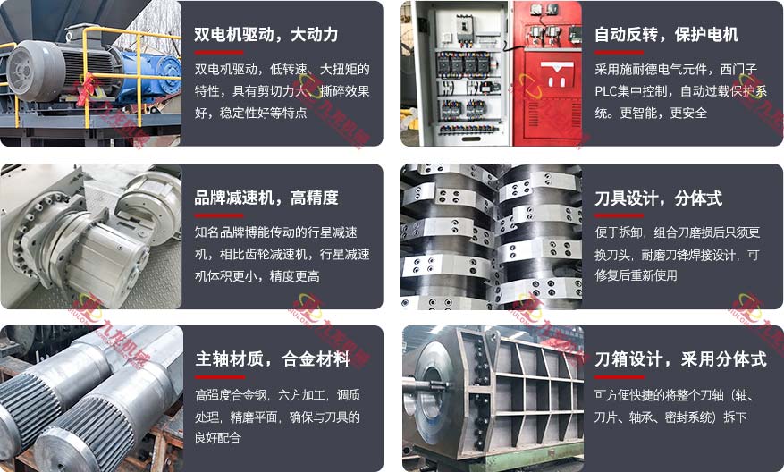 彩鋼撕碎機(jī)配置
